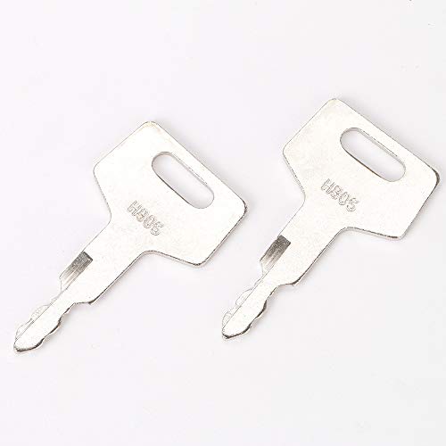 BAAQII 5 STÜCKE Ersatz H806 Zündschlüssel für Takeuchi Gehl Hitachi Mustang New Holland Bagger Kettenlader