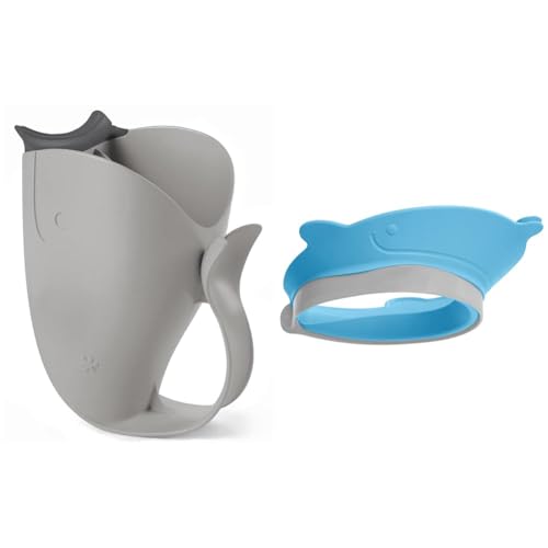 Skip Hop Baby Bath Rinse Cup, Moby Tear-Free Waterfall Rinser, Gr...