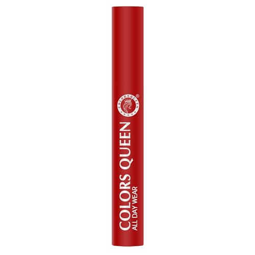 Image of Colors Queen All Day Wear Liquid Lipstick - Extra Chilly, 12g | Highly Pigmented, Long Lasting Matte Lipstick | Smooth One Swipe Application, Lightweight & Non Transfer Liquid Lipstick for Women