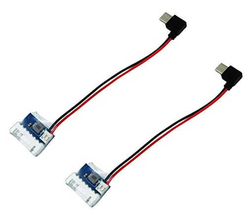 HOBBYFLY Upgrated 2Pcs 90° Type C Connector to 5V Balance...