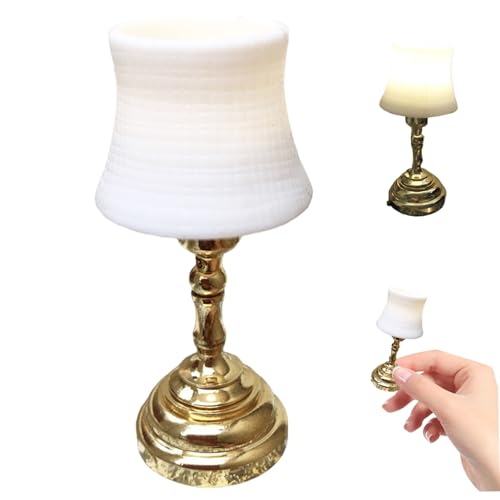 Lámpara para casa de muñecas, Accesorios para casa de muñecas a Escala 1 12 de 1x2 Pulgadas, miniaturas con Pilas, decoración para ambientes amigable con el Bricolaje, Regalos para Amantes