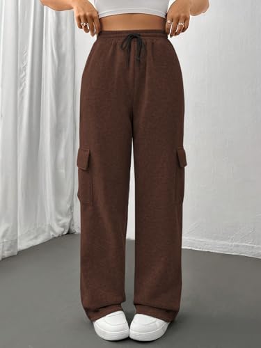 Image of KATECLO Women's Multi Flap Pocket Side Drawstring Waist Sweatpants