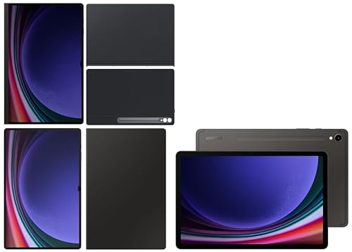 Image of Samsung Tab S9 Ultra, RAM 12 GB, ROM 256 GB, Wi-Fi + 5G Tablet, Gray with S9 Ultra Screen Protector & S9 Ultra Book Cover Keyboard, Black & S9 Ultra Privacy Screen, Black & S9 Ultra Book Cover, Black