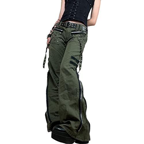 Women Low Waist Y2K Jeans Wide Leg Baggy Cargo Pants Casual Loose Boyfriends Trousers Vintage Streetwear2