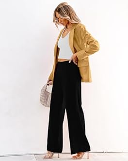 luvamia Blazers for Women Business Casual Dressy Work Fashion Lightweight Spring Summer Linen Unlined 2024 Suit Jackets