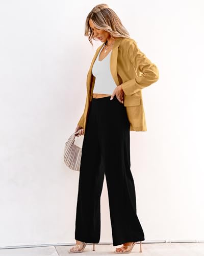 luvamia Blazers for Women Business Casual Dressy Work Fashion Lightweight Spring Summer Linen Unlined 2025 Suit Jackets