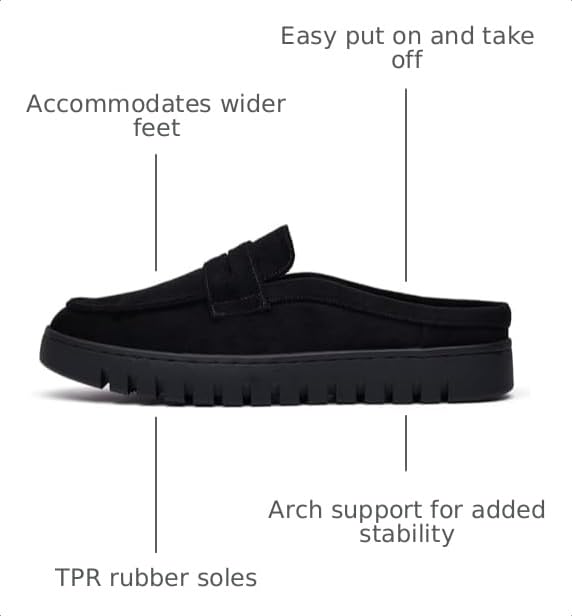 Image of Cvistpieo Womens Comfortable Slip On Loafers Indoor Outdoor Business Casual Mules Shoes for Women