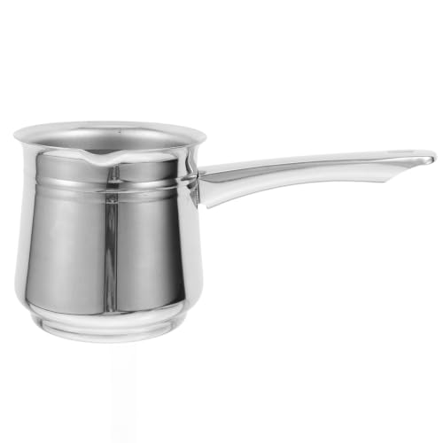 Homoyoyo Stainless Steel Turkish Coffee Pot Household Espresso Pot Long Spout Beverage Server for Daily Use Camping Kettle 9.05 X 4.05 X 3.93 in 1 piece