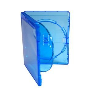 Amaray 14mm Double Blu-ray Case – 2 Disc Capacity – Replacement UK (Blue)