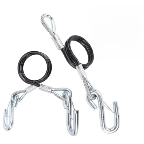 Gettimore Fune di traino di sicurezza per rimorchio, con gancio a S, estensione da 600 cm, capacità di carico 1587,6 kg per camper e rimorchi