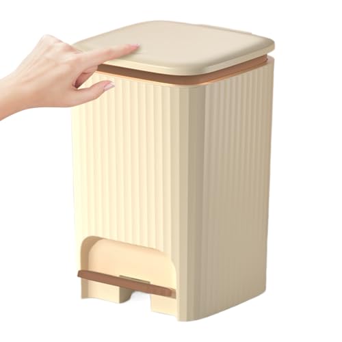 Conteneur anti-odeurs 15L haut de gamme avec pédale au pied pour salle de bain moderne