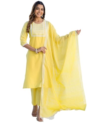 Image of SKYLEE Rayon Chikankari Embroidery Anarkali Kurta Set with Dupatta