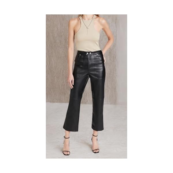 [BLANKNYC] Straight Leg Vegan Leather Pants, The Baxter Pants - Image 8