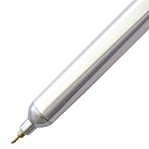 Image of OHTO GS01 Silver Needle Point Ballpoint Pen [Without Box] - Sleek Aluminum Design, 0.7mm Black Ink, Smooth Ink Flow, and Refillable Ink for Smudge-Free Writing, Perfect for Office, Journaling, Gifts.