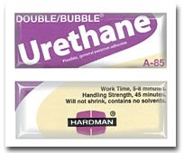 Hardman Double Bubble Kalex 04024 - Urethane Adhesive Purple/Beige-Label A85 Flexible Water-Resistant - (Pack of 50)