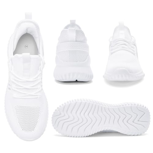 Image of Akk Mens Sneakers Tennis Shoes - Slip on Memory Foam Walking Shoes for Athletic Running Workout Gym Jogging Indoor Outdoor Lightweight Breathable Casual Sneakers