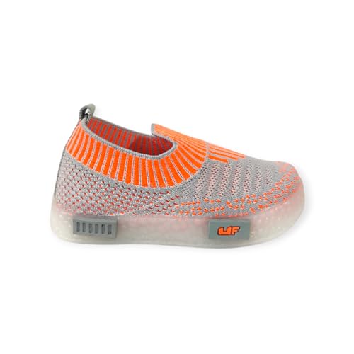Image of Coolz Kids Unisex Casual Knitted Shoes with Multicolored LED Lights Blink-7 for 1-4 Years Boys and Girls