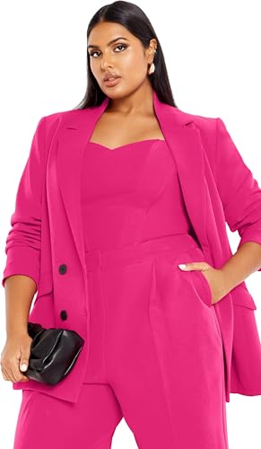 City Chic Women's Plus Size Oversized Alexis Blazer Jacket