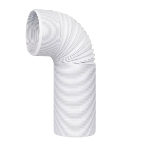 Dranng Manguera De Escape De Aire Acondicionado, Tubo Extensible Para Aire Acondicionado Portátil, 130/150mm, ABS, Negro, Conector De Conducto, 1 Pieza, 5.1 Pulgadas, 150 Cm, 196g