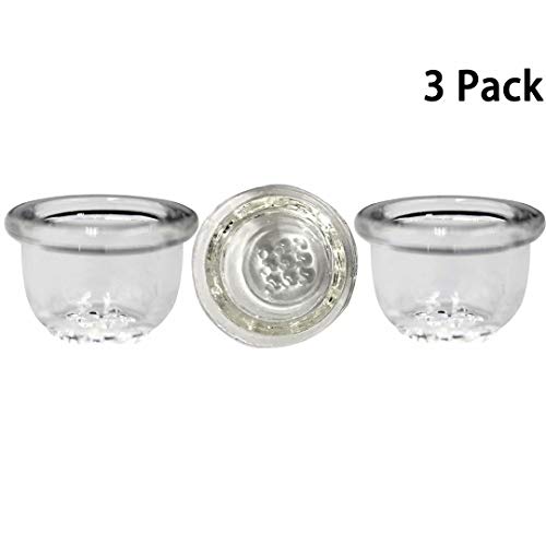 AOMI Honeycomb Glass Screen Replacement Bowl (JK 3 Pack)