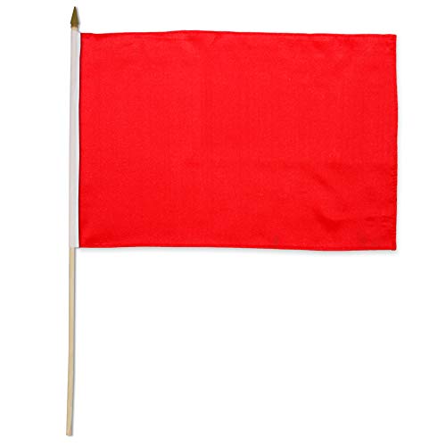 Quality Standard Flags STIBred Red Stick Flags, 12 by 18
