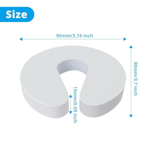 Image of Door Pinch Guard & Stopper - 4pc Soft Foam Door Guards for Safety & Protection