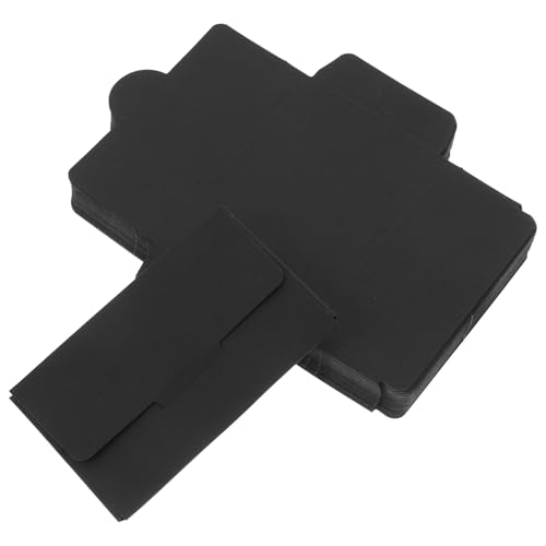 Fundas protectoras resistentes en papel negro para proteger tarjetas en comercios
