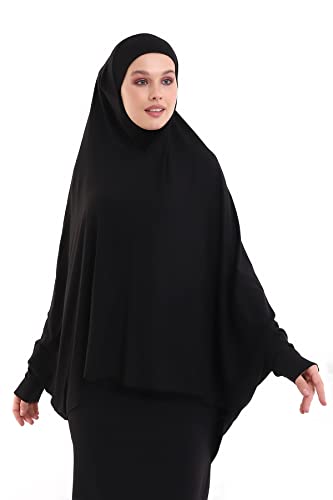 ihvan online, Women Muslim Hijab Cover, Islamic Khimar, Long Salah Clothes. Prayer Hijab for Women