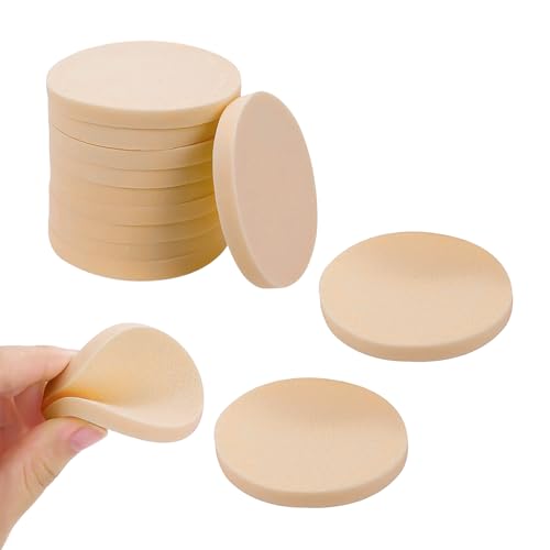 12 Pezzi Spugne per il Trucco, spugnette per trucco, Rotonde Spugne Cosmetiche In Lattice, rotonde per fondotinta, adatte per fondotinta liquido, polvere di crema, correttore
