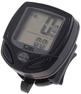Sunding SD-548C Bicycle Computer mounted on handlebars with sensor and magnet