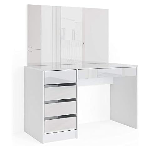 Vicco Schminktisch Sherry Spiegel Frisiertisch Kommode 5 Schubladen Cover