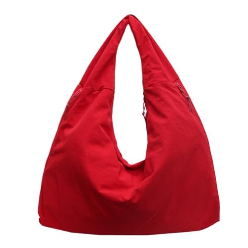 Sac drapé en nylon texturé au design minimaliste et finitions soignées