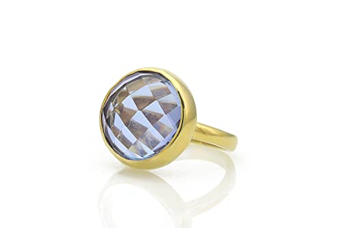 Bague tanzanite en or élégante à porter au quotidien pour femme