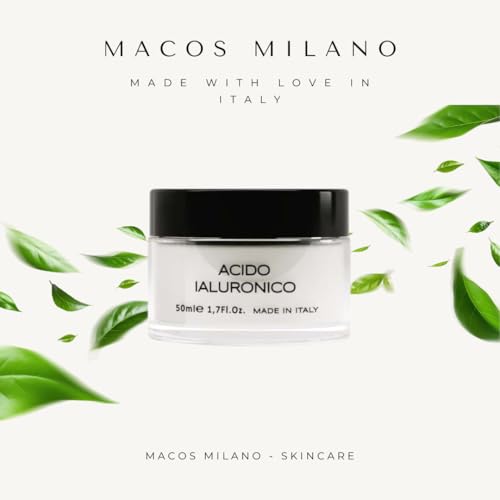 MACOS MILANO Hyaluronic Acid Face Cream 50 ml, Anti-Aging Moisturizer - Image 2