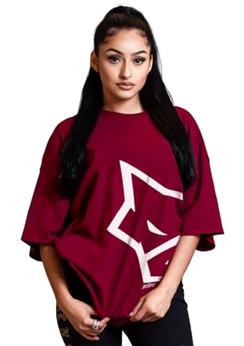 Image of LEOTUDE Oversized Cotton Blend Printed Women's T-Shirts Combo (Pack of 3)