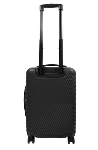 Hardshell Spinner Suitcase, Black, 20 Inch Carry On Luggage with Chevron Pattern, 360° Wheels, Expandable4