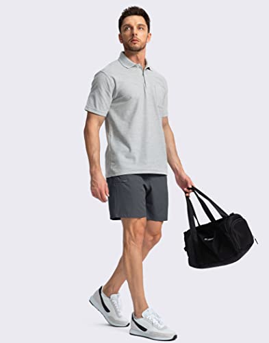 Image of Pinkbomb Men's Golf Shorts with 6 Pockets Stretch Quick Dry Hiking Work Dress Shorts for Men
