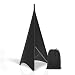 Pyle PSCRIMW2 DJ Speaker / Light Stand Scrim, Universal Compatibility & Mountable, for Tripod Stands, 2 Sided (Black)