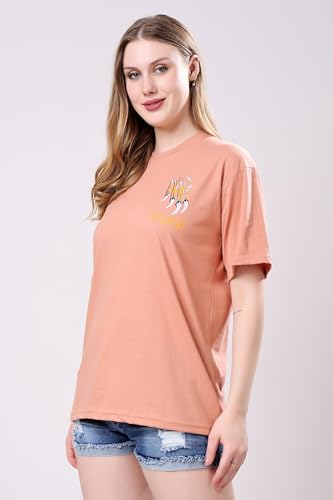 Image of London Hills Women's Cotton Blend Oversized Fit Oversized Tshirt || Oversized Tshirt- Pack of 2