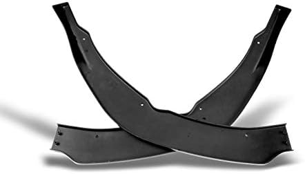 EPARTS 3 Pieces Style Black Front Bumper Lip Spoiler Splitter Side Body Kit Trim Protection Compatible with 2018 2019 2020 Toyota Camry