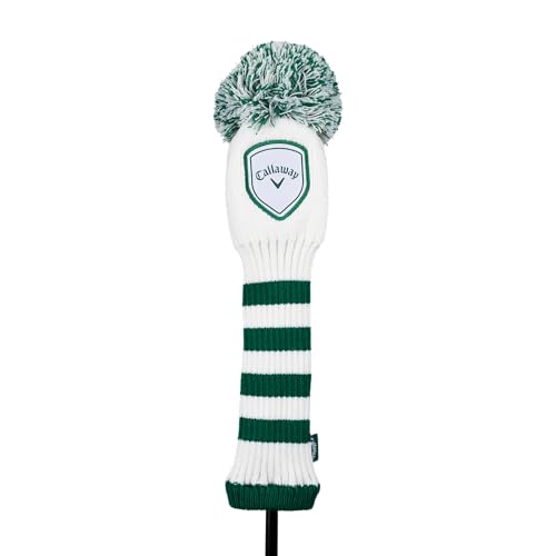 Callaway Copritesta per mazza da golf con pompon 2025 - Bianco/Verde, Driver