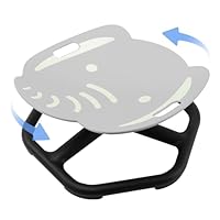 E-Solem Sensory Spinning Chair for Kids with Upgrade Handle & Fluorescent Seat, Sensory Toys Swivel Chair for Autism Toddler Autistic ADHD Training Balance & Coordination, Indoor Outdoor Play (Gray)