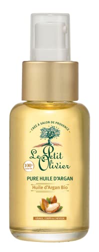 Le Petit Olivier Aceite de argán puro 100% natural, 50 ml