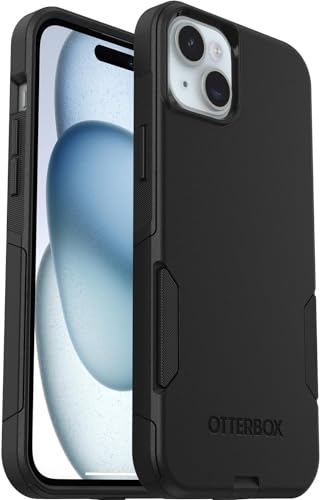 OtterBox iPhone 16e, iPhone 15, iPhone 14, and iPhone 13 Commuter Series Case - MagSafe Edition - Black, Slim & Tough, Pocket-Friendly, with Port Protection