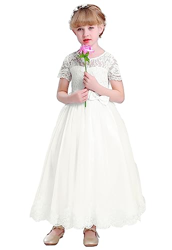 Ivory B Lace First Communion Dress Flower Girls Dresses