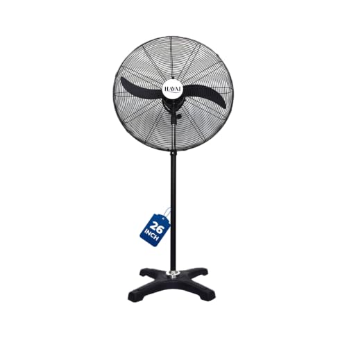 Havai 26-Inch BLDC Pedestal Fan | 20–95W | 1500–9000 m³/hr Air De...