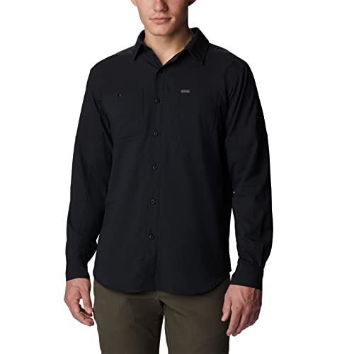 Image of Columbia Men's Silver Ridge Utility Lite Long Sleeve, Black, 1X Big