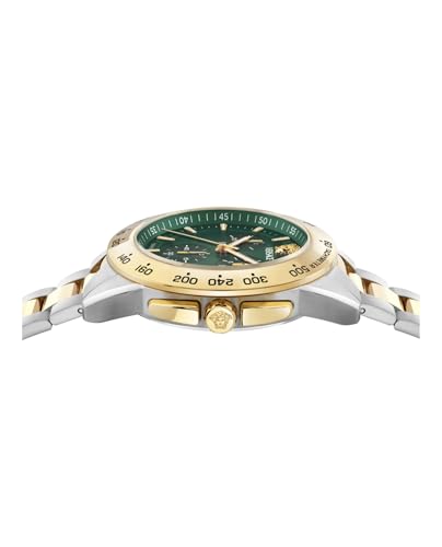 Versace V-Sport 44 mm Green Dial Men Chrono Watch - Image 3