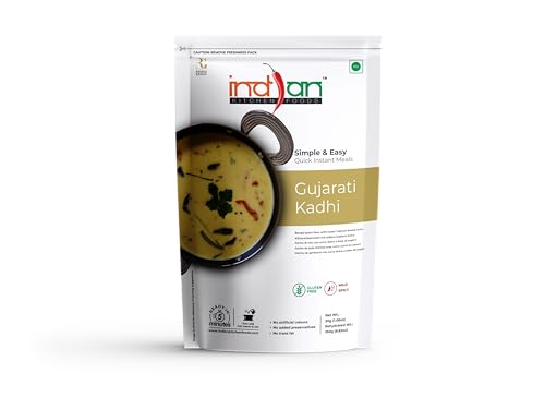Image of Indian Kitchen Foods Instant Gujarati Kadhi - Freeze Dried, Gluten-Free, Ready-to-Eat Indian Vegetarian Meal - Pack of 3