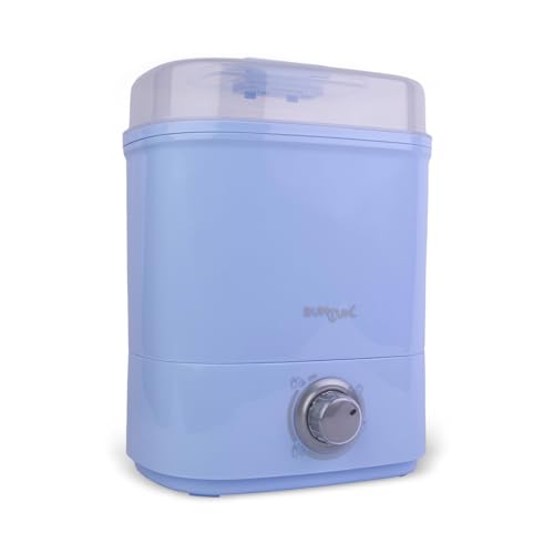 Image of Bumtum Stainless Steel Plate Enhanced Steam Sterilizer with Dryer - Safely Sterilize and Dry All Baby Essentials Including Feeding Bottles, Breast Pump & More (Blue)